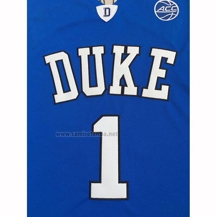 Camiseta NCAA Duke Blue Devils Zion Williamson Azul